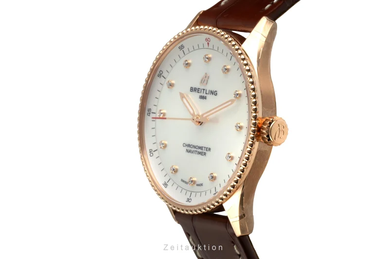 Breitling Navitimer 18 ct red gold quartz women's watch R77320E61A1P1 LP: 11200EUR [2603731]