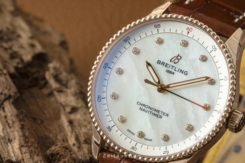 Breitling Navitimer 18 ct red gold quartz women's watch R77320E61A1P1 LP: 11200EUR [2603731]