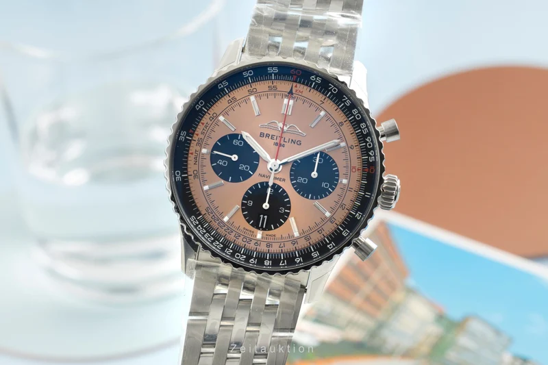 Breitling Navitimer 01 chronograph steel automatic men's watch AB0138241K1A1 LP: 9850EUR [2603684]