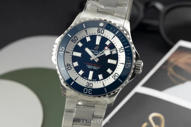 Breitling Superocean steel automatic men's watch A17378E71C1A1 LP: 5750EUR [2603716]