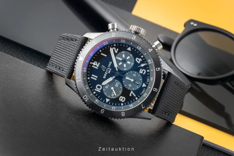 Breitling Super Avi chronograph ceramic automatic men's watch SB04451A1B1X1 LP: 12750EUR [2603672]