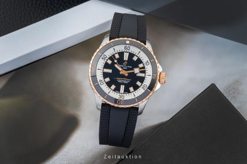 Breitling Superocean steel / gold automatic men's watch U17375211B1S1 LP: 7900EUR [2603707]