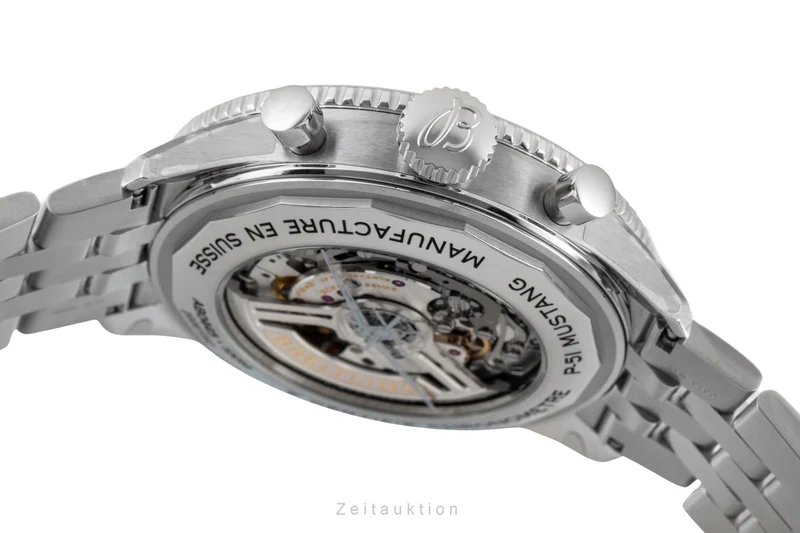 Breitling Super Avi chronograph steel automatic men's watch AB04453A1B1A1 LP: 11750EUR [2603675]