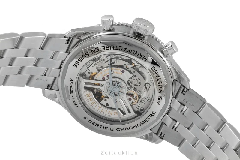 Breitling Super Avi chronograph steel automatic men's watch AB04453A1B1A1 LP: 11750EUR [2603675]