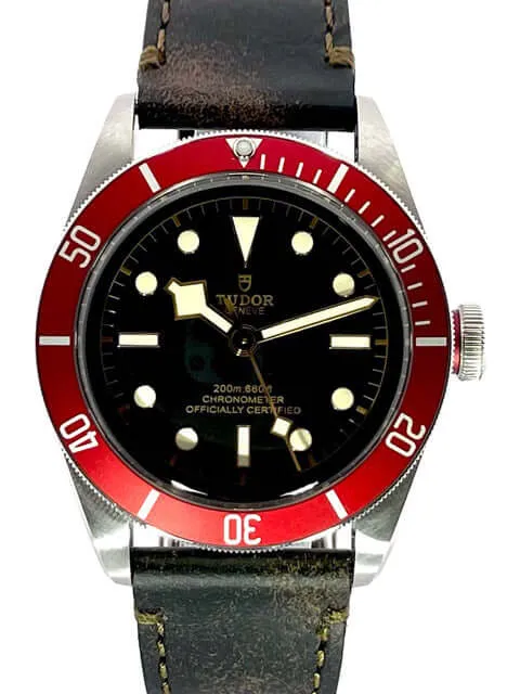 Tudor Heritage Black Bay 79230R-0011 Lederband D-Papiere aus 2021