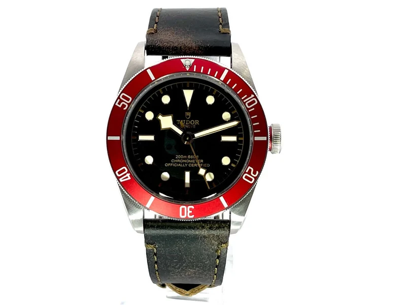 Tudor Heritage Black Bay 79230R-0011 Lederband D-Papiere aus 2021