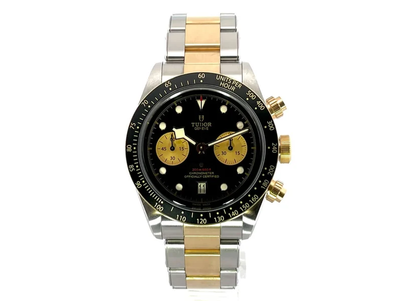 Tudor Heritage Black Bay Chrono Steel Gold 79363N-0001 aus 2020 D-Papiere