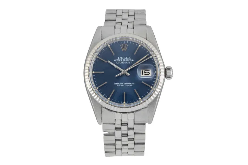 Rolex Datejust steel / white gold automatic men's watch 16030 Vintage [2602918]