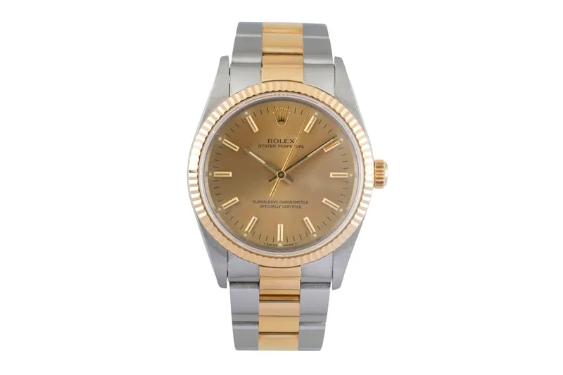 Rolex Oyster Perpetual steel / gold automatic men's watch 14233 [2603099]