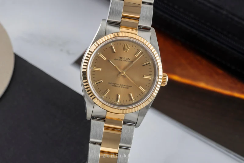 Rolex Oyster Perpetual steel / gold automatic men's watch 14233 [2603099]