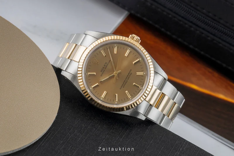 Rolex Oyster Perpetual steel / gold automatic men's watch 14233 [2603099]
