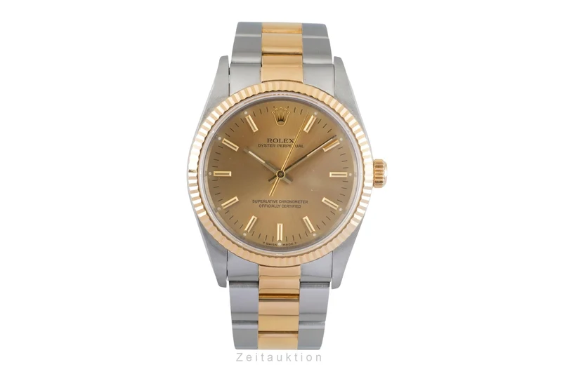 Rolex Oyster Perpetual steel / gold automatic men's watch 14233 [2603099]