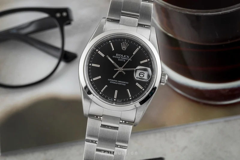 Rolex Date steel automatic men's watch 15200 [2603106]