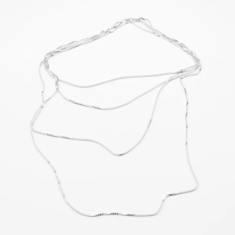 ENDLESS NECKLACE - feine Sterling Silber HALSKETTE - RAW und FINE - 120 cm | Jonathan Radetz