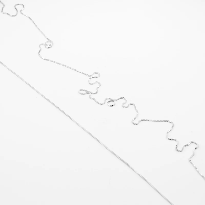 ENDLESS NECKLACE - feine Sterling Silber HALSKETTE - RAW und FINE - 120 cm | Jonathan Radetz