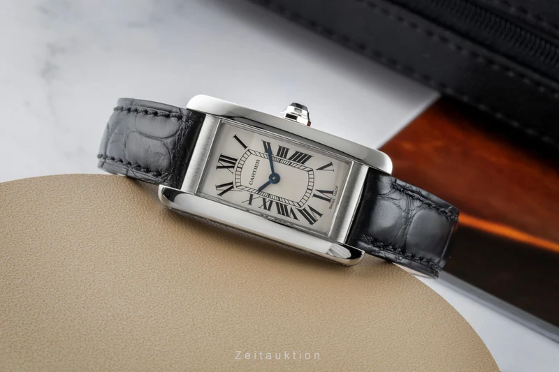 Cartier Tank Américaine steel quartz women's watch WSTA0043 [2603087]