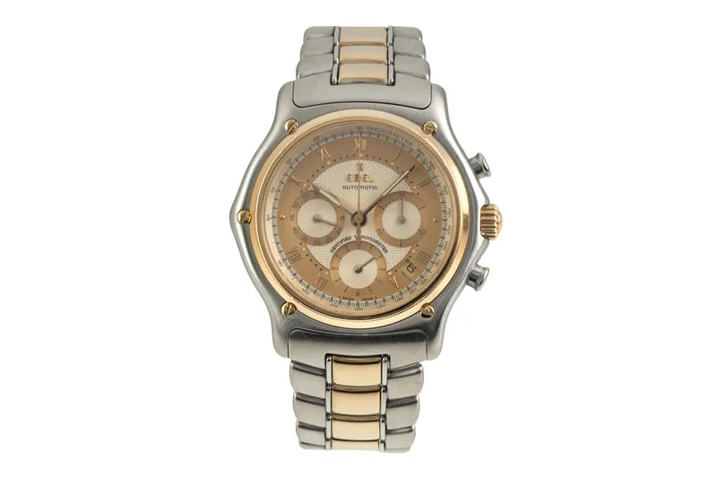 Ebel Le Modulor chronograph steel / gold automatic men's watch E1137241 [2602326]