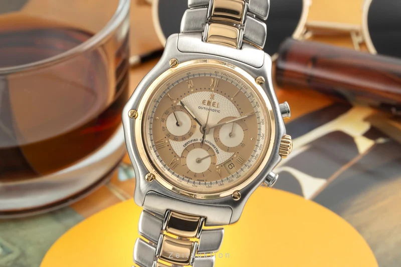 Ebel Le Modulor chronograph steel / gold automatic men's watch E1137241 [2602326]