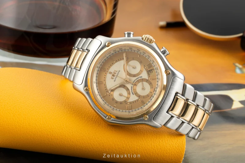 Ebel Le Modulor chronograph steel / gold automatic men's watch E1137241 [2602326]