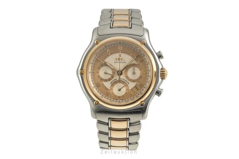 Ebel Le Modulor chronograph steel / gold automatic men's watch E1137241 [2602326]