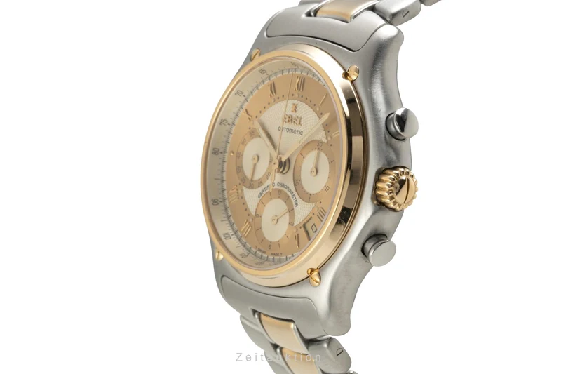 Ebel Le Modulor chronograph steel / gold automatic men's watch E1137241 [2602326]