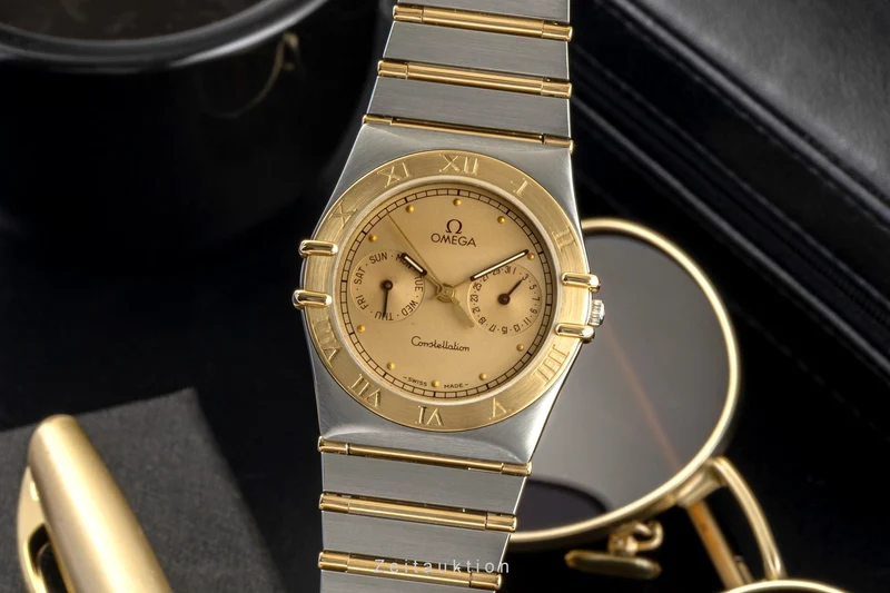 Omega Constellation steel / gold quartz men's watch 396.10.70 , 396.1080 Vintage [2602325]
