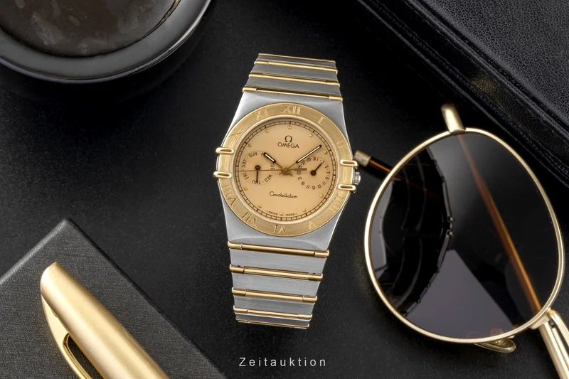 Omega Constellation steel / gold quartz men's watch 396.10.70 , 396.1080 Vintage [2602325]