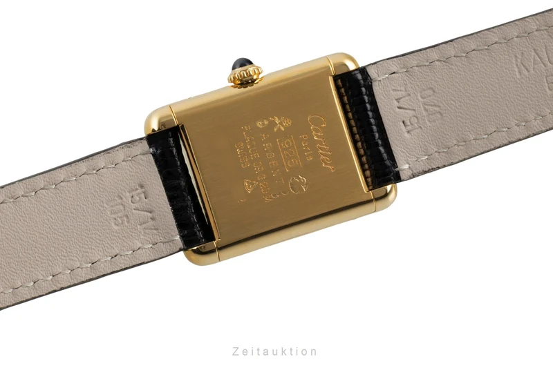 Cartier Tank silver-gilt manual winding women's watch [2602932]
