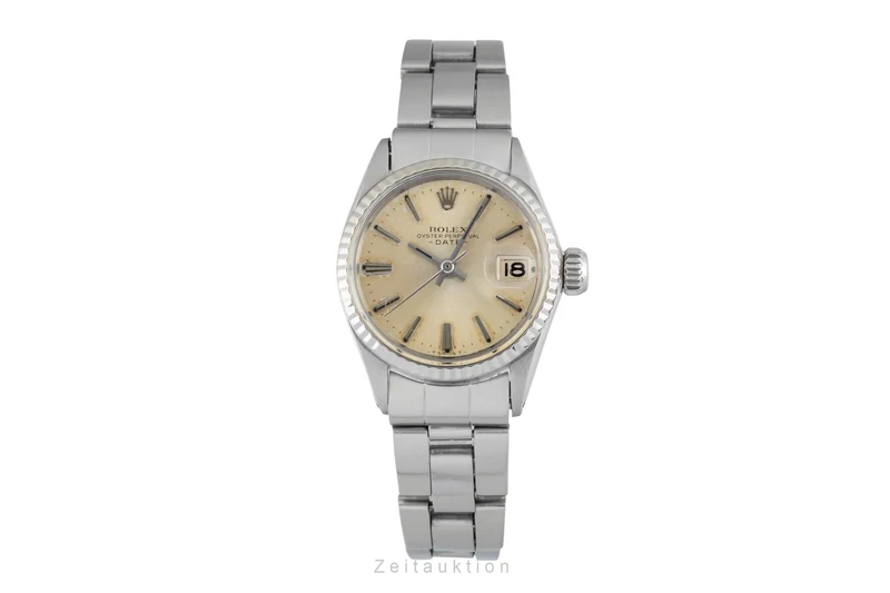 Rolex Lady Date steel / white gold automatic women's watch 6517 Vintage [2601397]