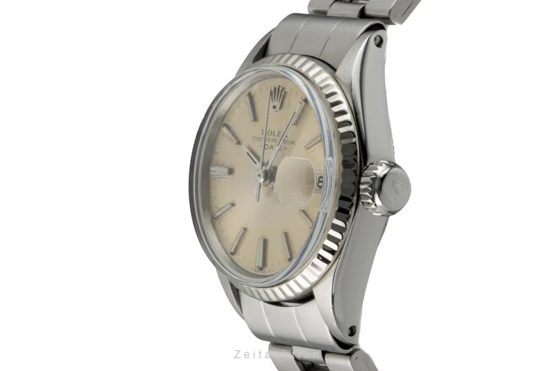 Rolex Lady Date steel / white gold automatic women's watch 6517 Vintage [2601397]