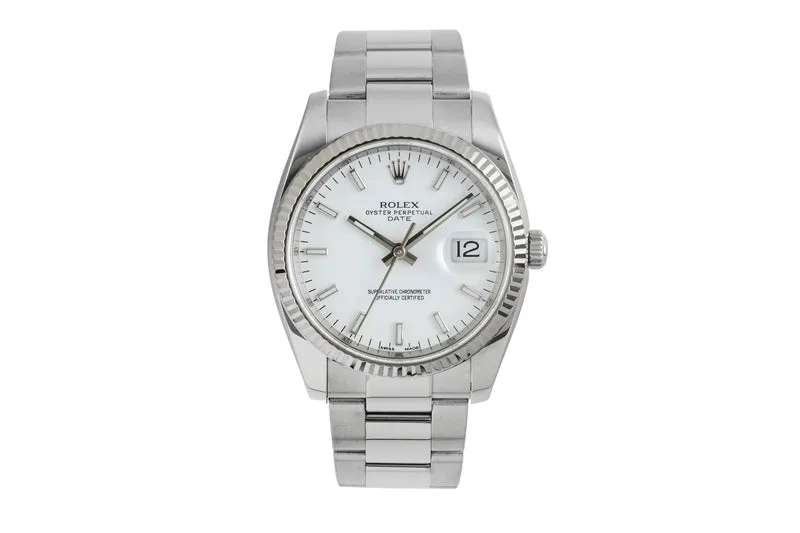 Rolex Datejust steel / white gold automatic men's watch 115234 [2603058]