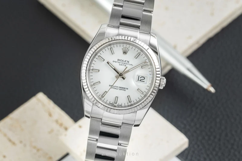 Rolex Datejust steel / white gold automatic men's watch 115234 [2603058]