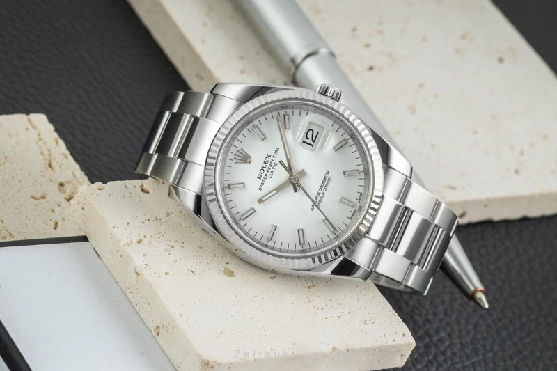 Rolex Datejust steel / white gold automatic men's watch 115234 [2603058]