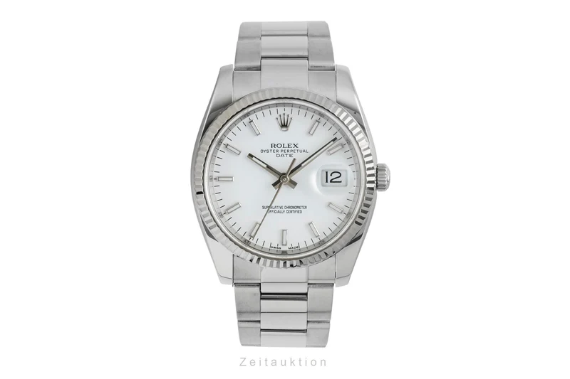 Rolex Datejust steel / white gold automatic men's watch 115234 [2603058]
