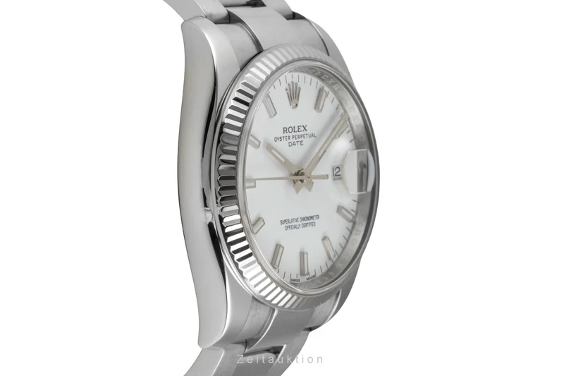 Rolex Datejust steel / white gold automatic men's watch 115234 [2603058]