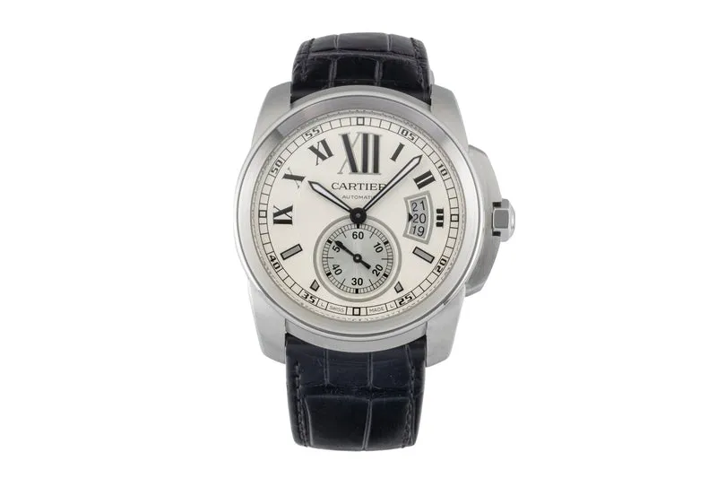 Cartier Calibre de Cartier steel automatic men's watch W7100037 [2600298]