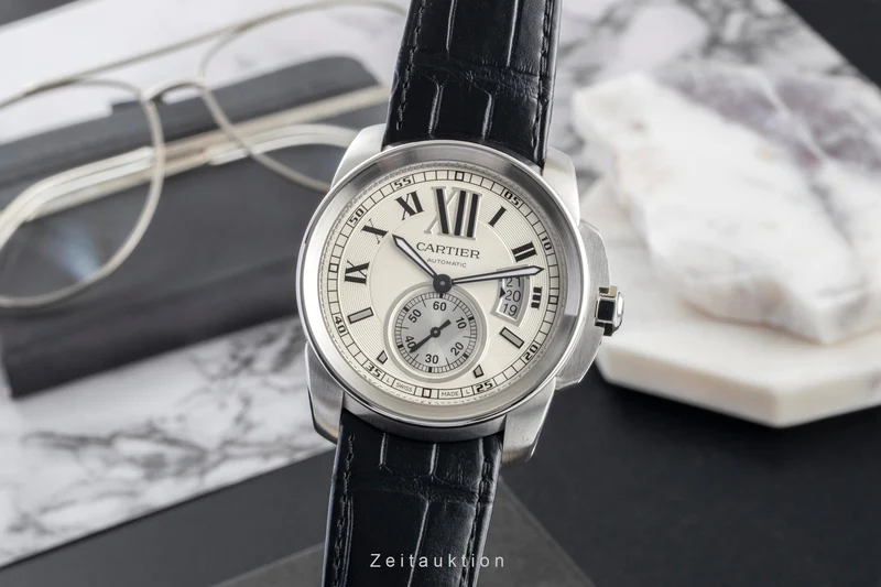 Cartier Calibre de Cartier steel automatic men's watch W7100037 [2600298]