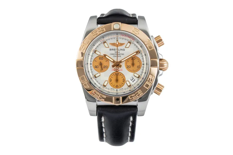Breitling Chronomat 41 chronograph steel / gold automatic men's watch CB0140 [2602829]