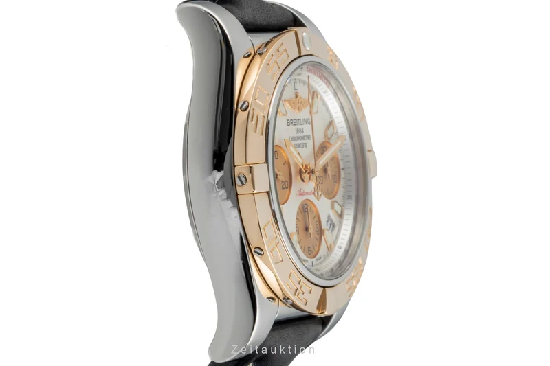 Breitling Chronomat 41 chronograph steel / gold automatic men's watch CB0140 [2602829]