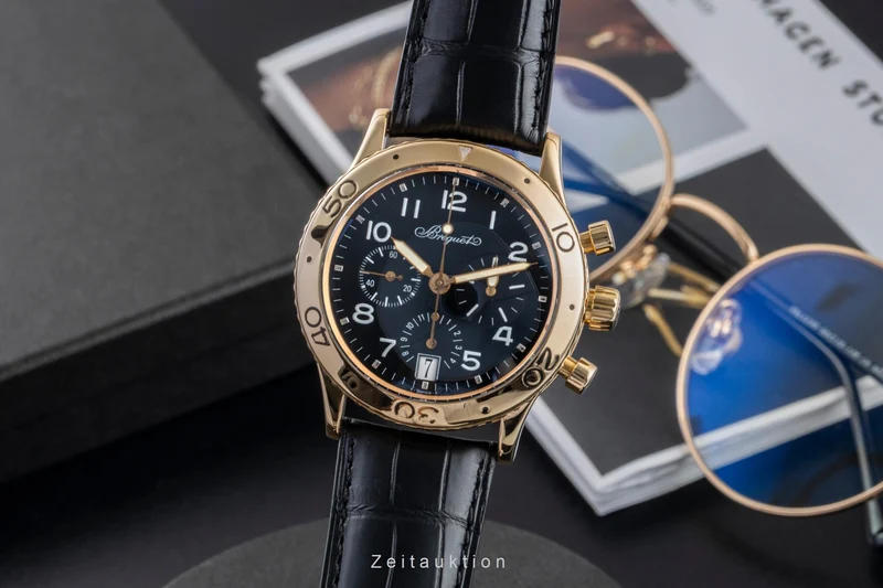 Breguet Type XX chronograph 18 ct gold automatic men's watch 3820 [2602147]