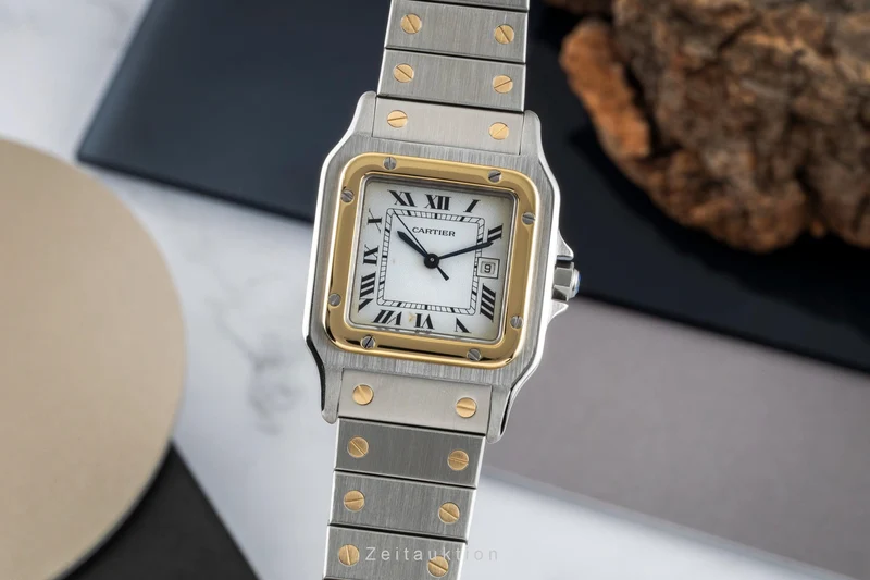 Cartier Santos steel / gold automatic men's watch 2961 [2602617]