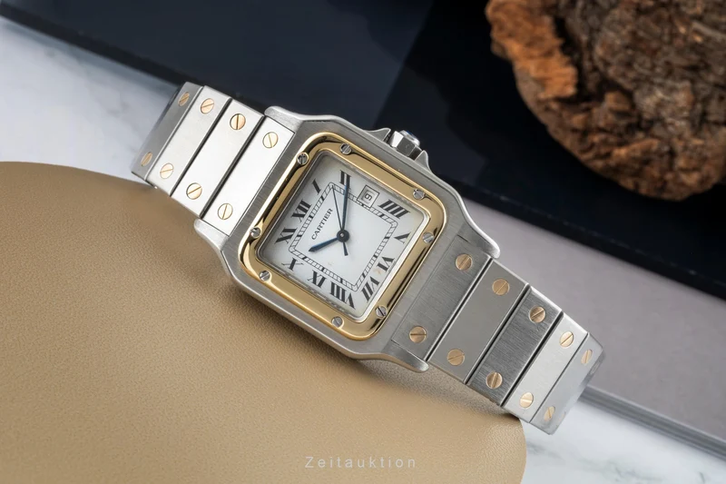 Cartier Santos steel / gold automatic men's watch 2961 [2602617]