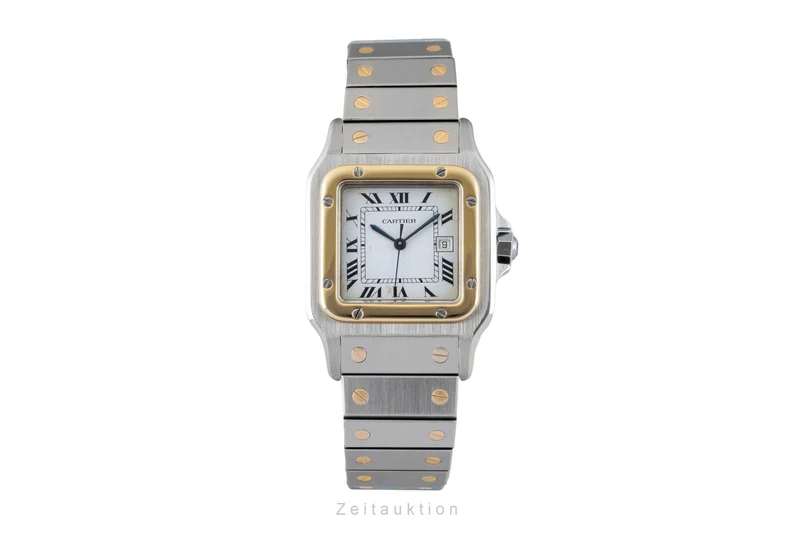 Cartier Santos steel / gold automatic men's watch 2961 [2602617]