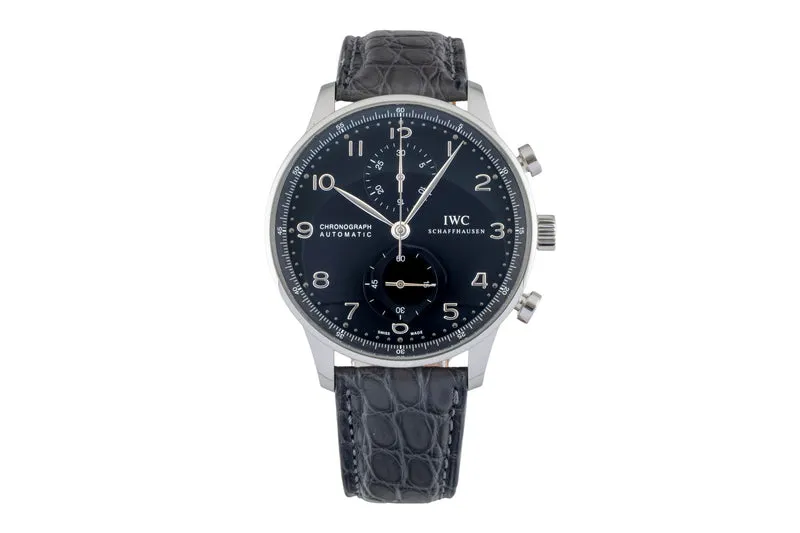 IWC Portugieser chronograph steel automatic men's watch IW371447 LP: 9100EUR [2600932]