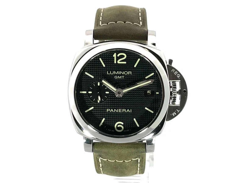 Panerai Luminor 1950 3 Days GMT Acciaio PAM00535 aus 2015 D-Papiere