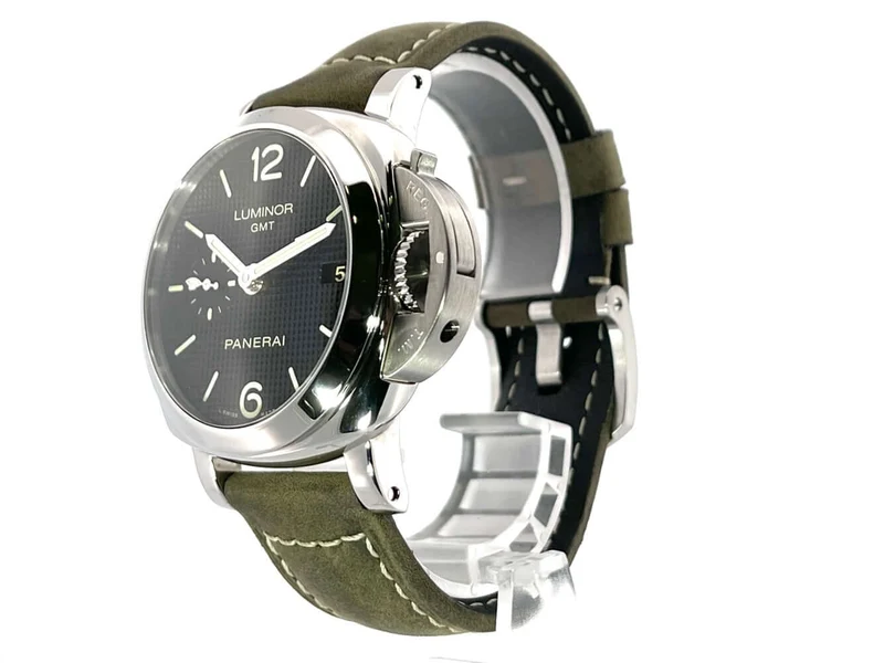 Panerai Luminor 1950 3 Days GMT Acciaio PAM00535 aus 2015 D-Papiere