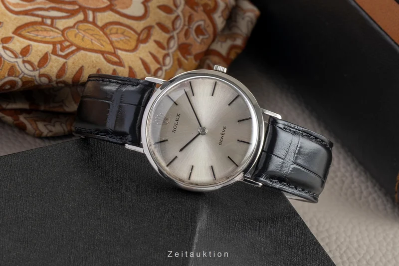 Rolex Cellini 18 ct white gold manual winding men's watch 3601 [2602265]