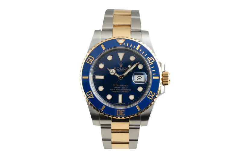 Rolex Submariner steel / gold automatic men's watch 116613LB [2603226]