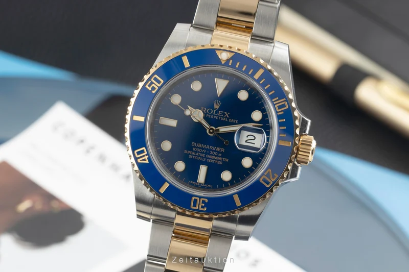 Rolex Submariner steel / gold automatic men's watch 116613LB [2603226]