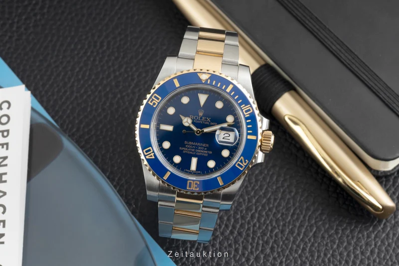 Rolex Submariner steel / gold automatic men's watch 116613LB [2603226]